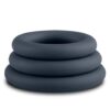 Boners Silicone 3-Piece Cock Ring Set Grey