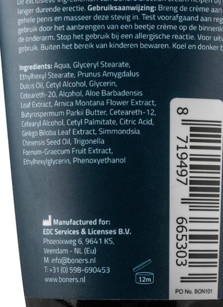 Boners Erection Cream 100 ml