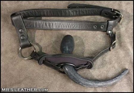 Mr. S Puppy Tail Adapter for Butt Plug Harness Locking Small