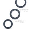 Boners Silicone 3-Piece Cock Ring Set Grey