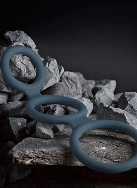 Boners Silicone Triple Ring Grey