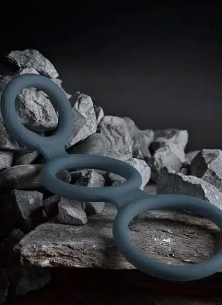 Boners Silicone Triple Ring Grey