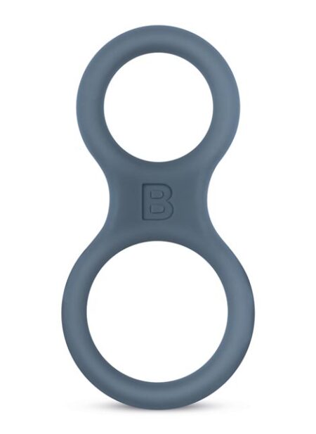 Boners Silicone Classic Cock & Ball Ring Grey