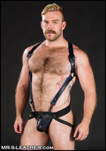 Mr. S Leather Hunter Harness 2.0 Piped Red Standard