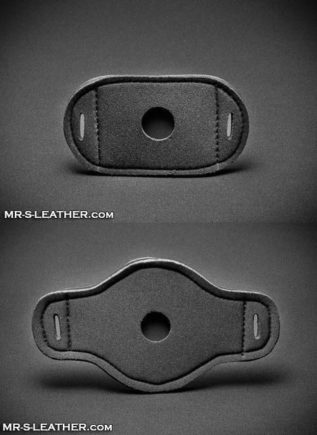 Mr. S Neoprene Butt Plug Base Plate for Butt Plug Harness Black Small