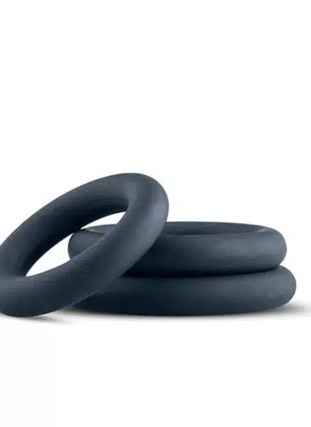 Boners Silicone 3-Piece Cock Ring Set Grey