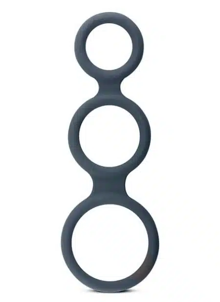 Boners Silicone Triple Ring Grey