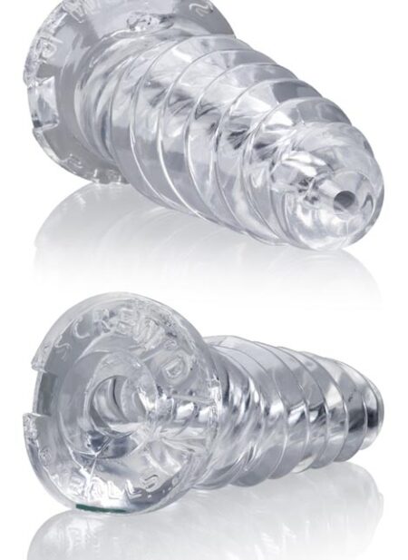 Oxballs Screw'd Super Squish Corkscrew Masturbator TPR Clear