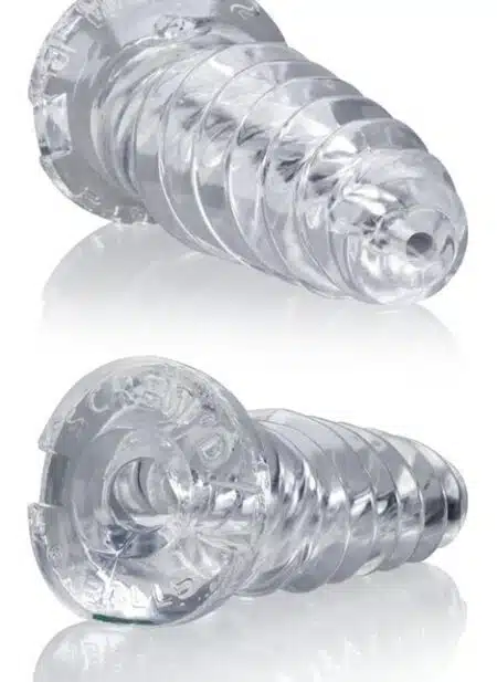 Oxballs Screw'd Super Squish Corkscrew Masturbator TPR Clear