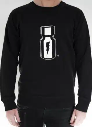 Master of the House Poppers Sweater Black Small