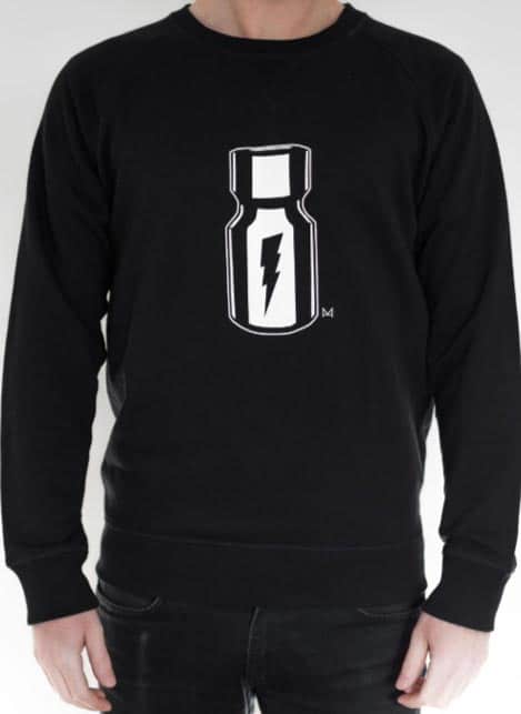 Master of the House Poppers Sweater Grey Extra Large