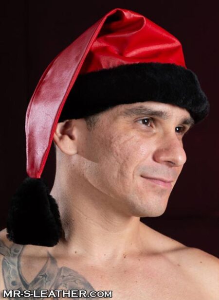 Mr. S Leather Santa Hat