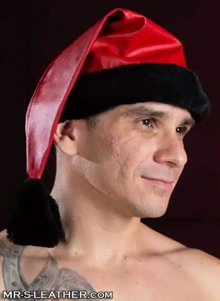 Mr. S Leather Santa Hat
