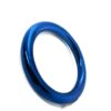 Black Label Stainless Steel Blue Donut Cock Ring 55 mm