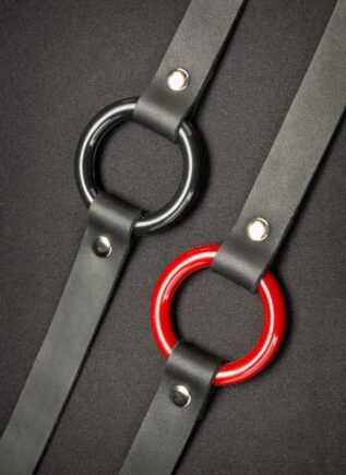 Mr. S Leather O-Ring Gag Black