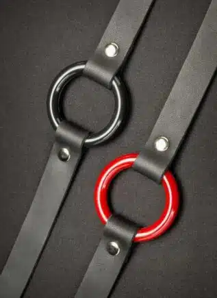 Mr. S Leather O-Ring Gag Black