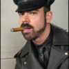 Mr. S Leather Cruising Cap Black Small