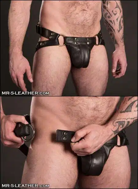 Mr. S Leather Trojan Jock Latigo Silver Small / Medium