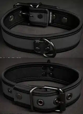 Mr. S Neoprene Puppy Collar Grey Small/Medium
