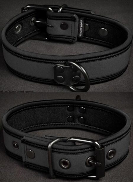Mr. S Neoprene Puppy Collar Grey Small/Medium