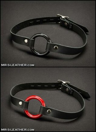 Mr. S Leather O-Ring Gag Black
