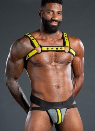 Mr. S Neo Air Mesh Jock Grey / Yellow Medium