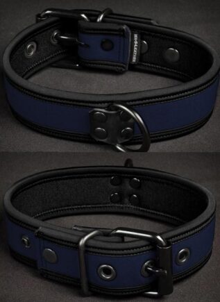 Mr. S Neoprene Puppy Collar Navy Small/Medium