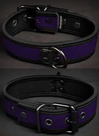 Mr. S Neoprene Puppy Collar Purple Large/Extra large