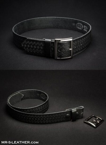 Mr. S Leather Officer's Belt Embossed Size 32