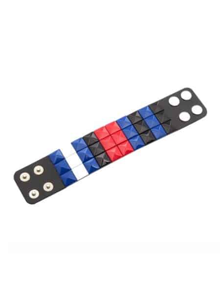 Leather Pride Stud Bracelet Large