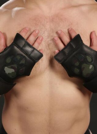 Mr. S Leather Open Paw Puppy Glove Camo