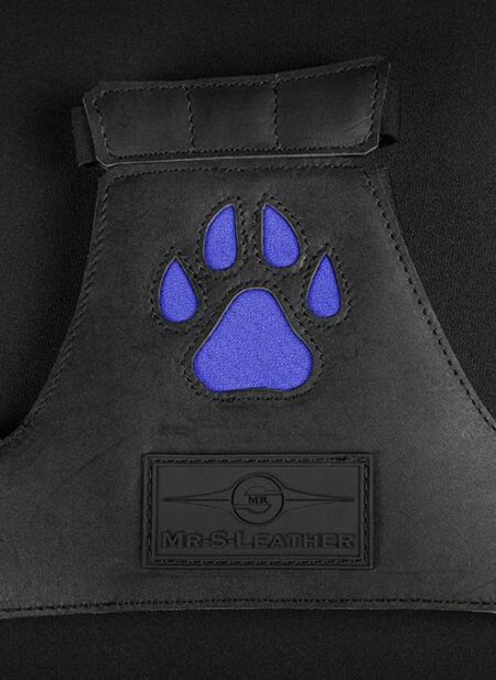 Mr. S Leather Open Paw Puppy Glove Royal blue