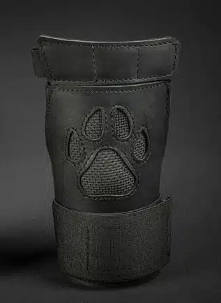 Mr. S Leather Open Paw Puppy Glove Black