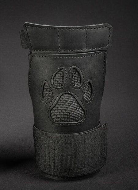 Mr. S Leather Open Paw Puppy Glove Black