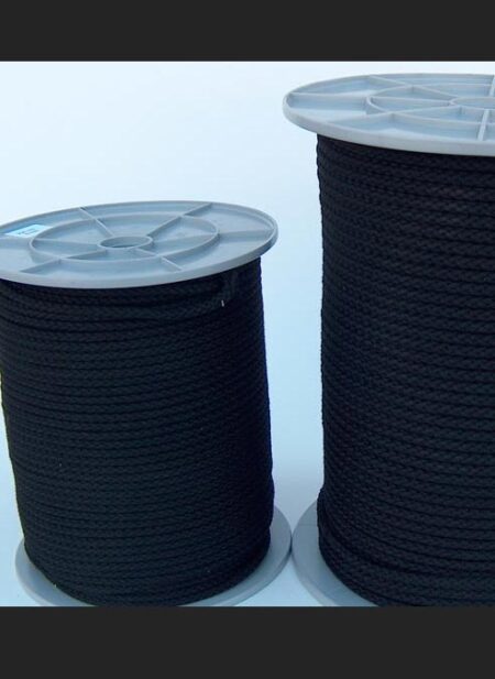 Cotton Bondage Rope 6mm without Core Black