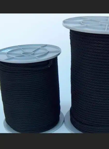 Cotton Bondage Rope 6mm without Core Black