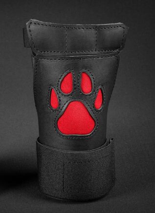 Mr. S Leather Open Paw Puppy Glove Red