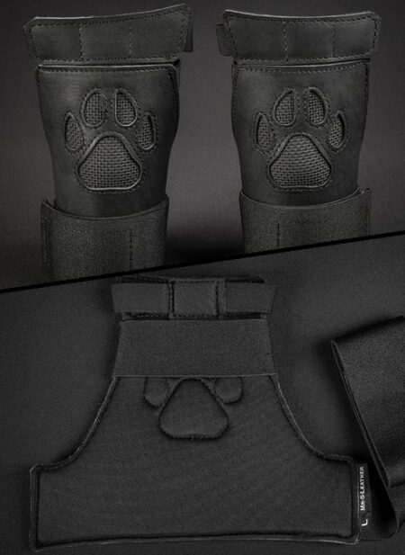 Mr. S Leather Open Paw Puppy Glove Black