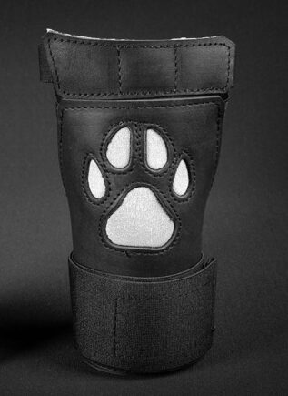 Mr. S Leather Open Paw Puppy Glove White