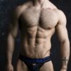 Locker Gear Jockstrap Front Opening Blue Medium