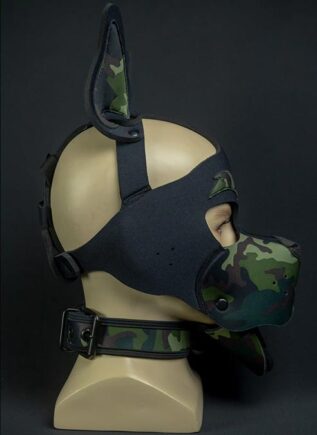 Mr. S Neoprene WOOF! Head Harness Camo