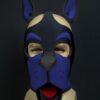 Mr. S Neoprene WOOF! Head Harness Royal blue
