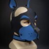 Mr. S Neoprene WOOF! Head Harness Cobalt blue
