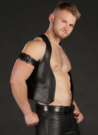 Mr. S Leather Berlin Bar Vest Small