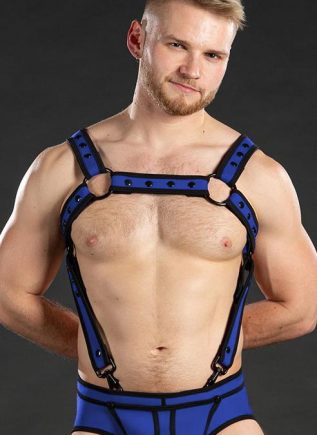 Mr. S Neo Bold Color Crossbow Harness Royal Blue Small / Medium