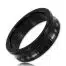 Black Label Stainless Steel Black Belowed Cock Ring 50 mm