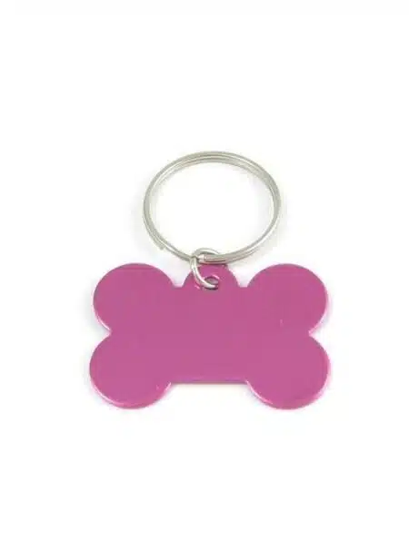 Bone-Shaped ID Tag Black