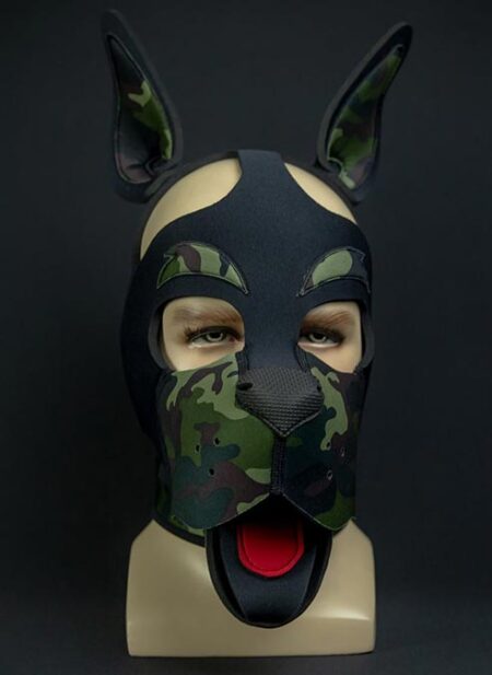 Mr. S Neoprene WOOF! Head Harness Camo