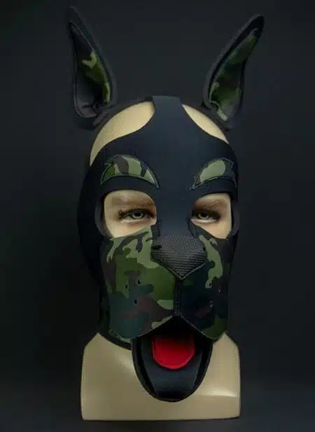 Mr. S Neoprene WOOF! Head Harness Camo