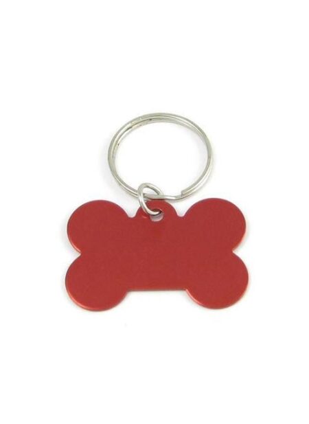 Bone-Shaped ID Tag Black
